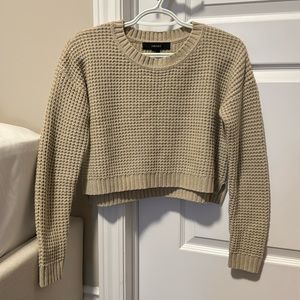 Thick Knitted Cropped Sweater